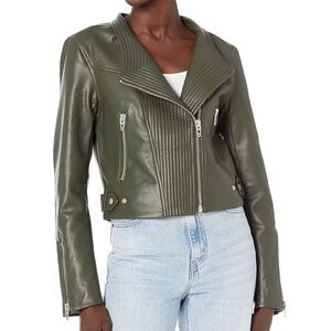 NEW BLANKNYC Quilted Detail Moto Jacket in Forever and a Day Moto Boho
